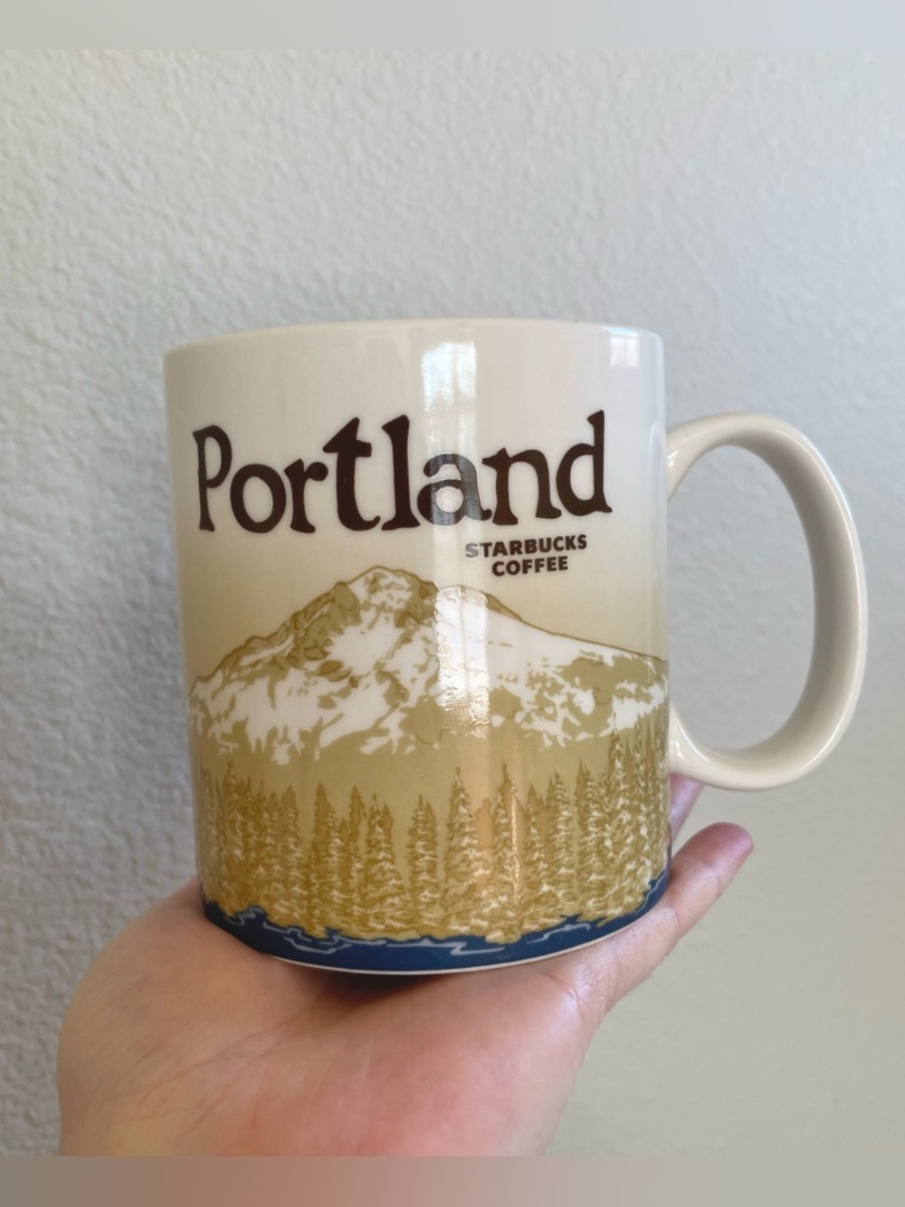 Starbucks Portland Mount Hood Scenic Ceramic Mug Collectors Series 16 oz Global - Picture 1 of 8